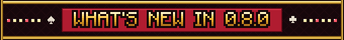What's new in 0.8.0