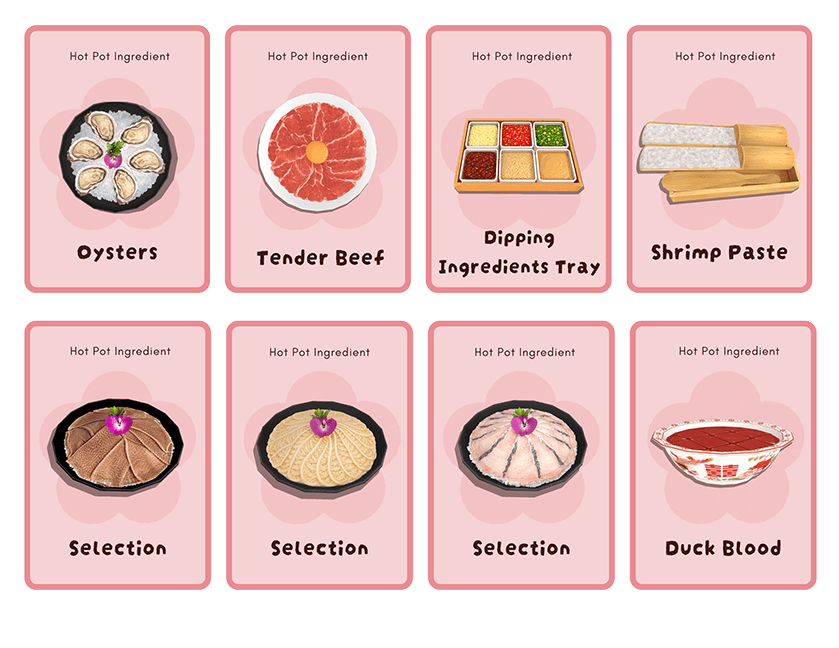 Hot Pot Ingredients Decorative Set Preview 2