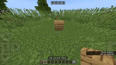 PG's Vertical Slab and Stairs — Minecraft Bedrock addon, screenshot 4