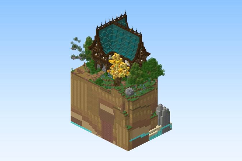 Medieval Autumn Lakehouse