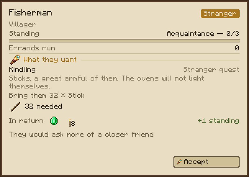 A villager's quest