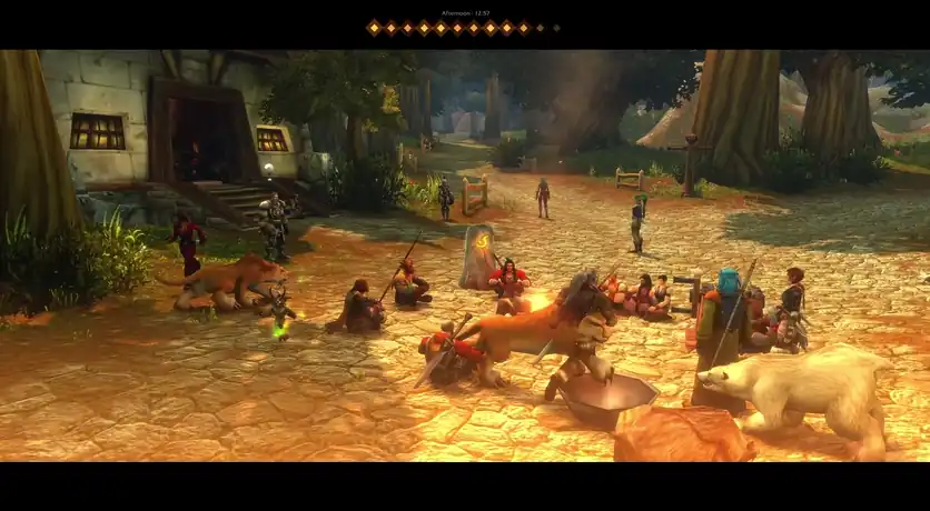 A busy camp in Goldshire
