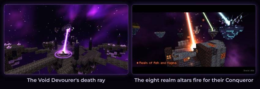The Void Devourer and the realm altars