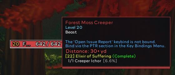 Quest Mobs in Their Own Color, with Distance