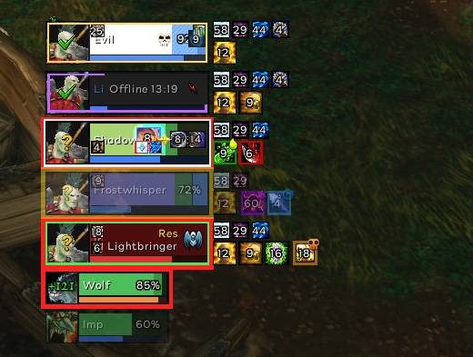 Custom Indicators on Party Frames