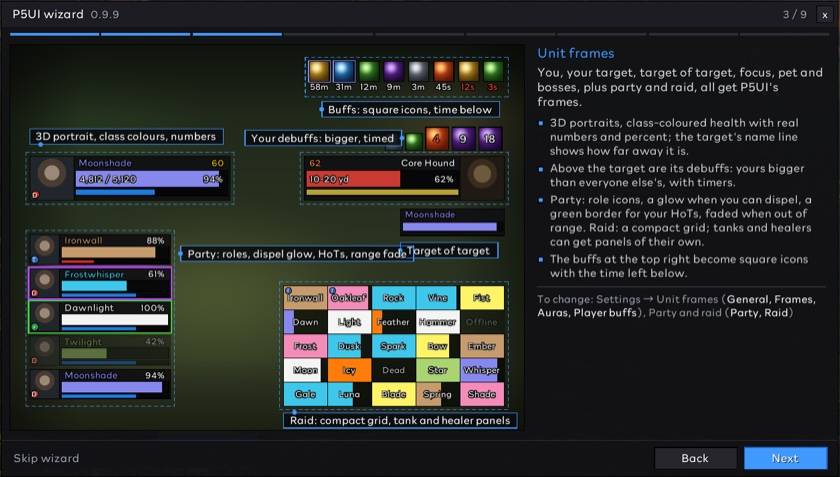 Setup Wizard: Unit Frames