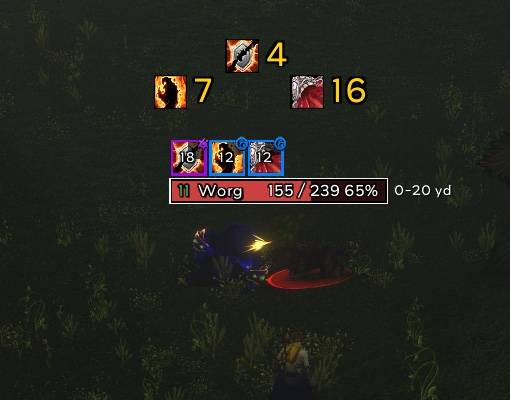 Combat Numbers with Spell Icons
