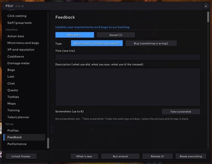 Feedback Page