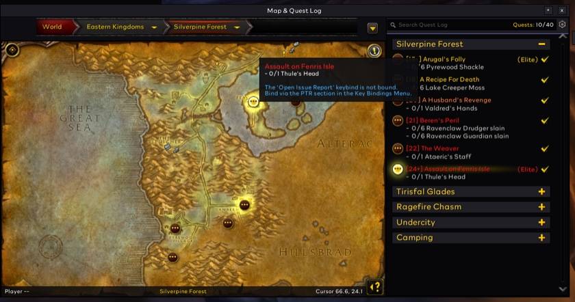World Map in the Flat Minimap Look