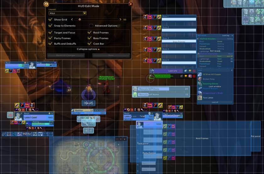 Works with Blizzard's Edit Mode