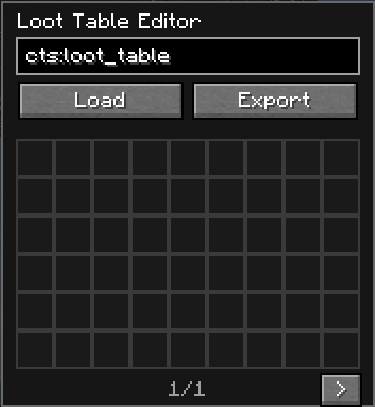 Loot table Editor