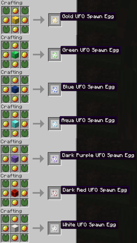 Crafting Recipes