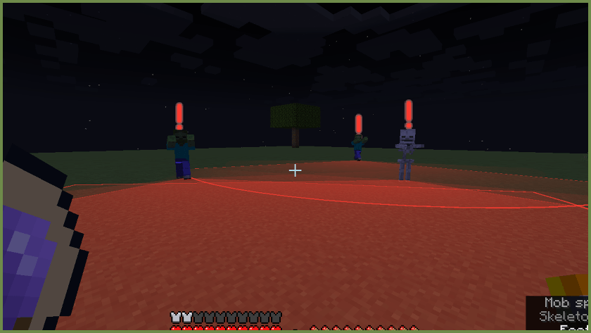 Alerted mobs calling each other
