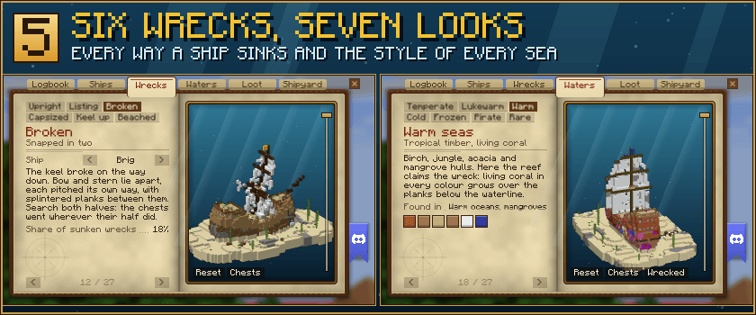 5. Six wrecks, seven looks: every way a ship sinks and the style of every sea