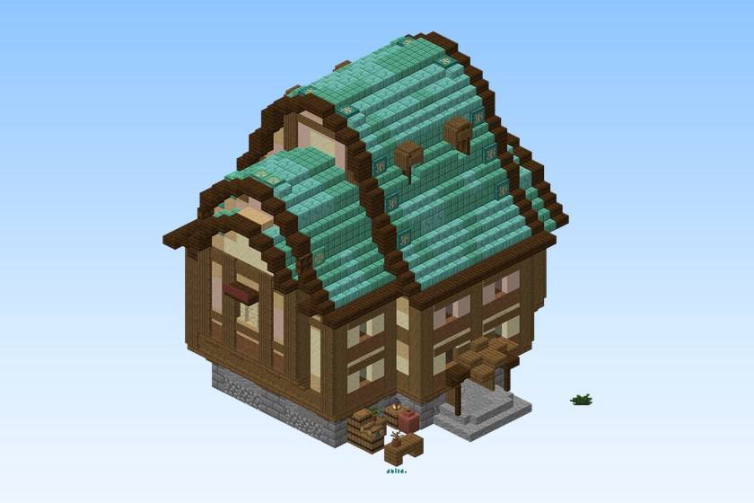 Medieval House 6 - Curved-Roof Townhouse