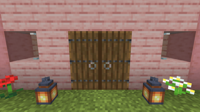 Opening one door opens both, and closing one closes both