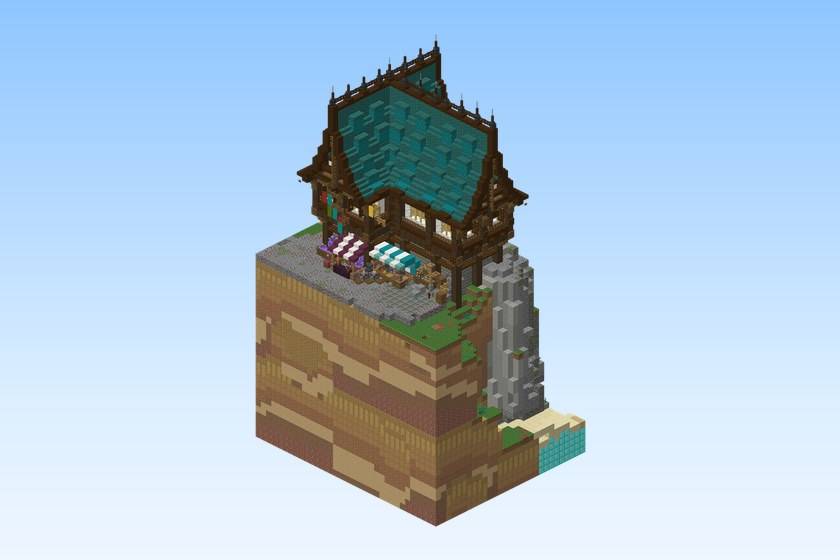 Medieval Waterfall House
