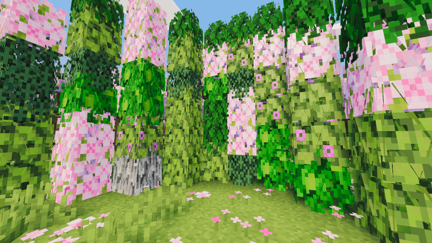 Vor's Better Leaves — Minecraft Bedrock texture pack, screenshot 2