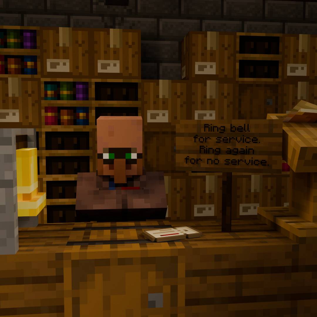 Gary behind the counter