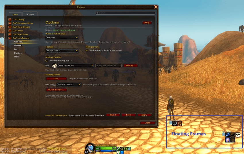 Floating Frames Example
