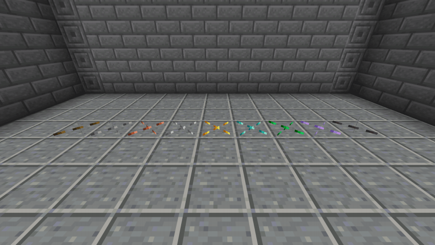A row of spikes popping out of the floor when they get a redstone signal
