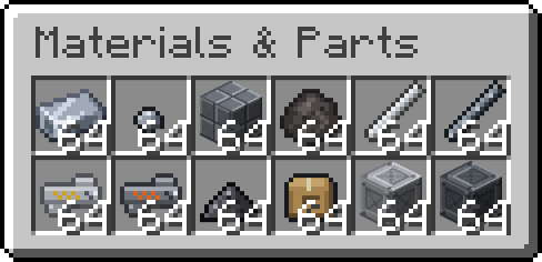 Materials & Parts