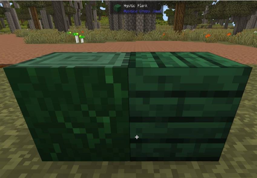Mystic log and mystic planks