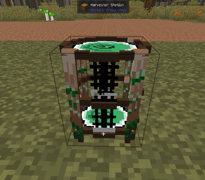 A placed harvester station