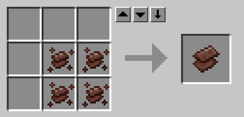 Four netherite chunks craft one netherite scrap