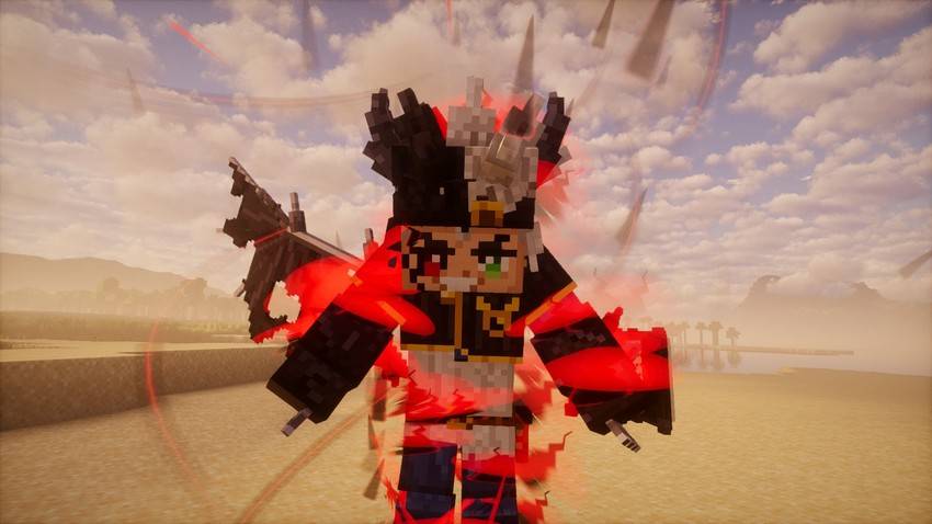 Asta erupts into Devil Union: black demon wings and a crimson aura burst around him