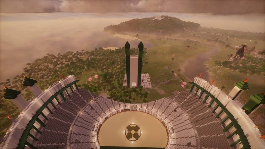 The Colosseum where the Magic Knight exam is held