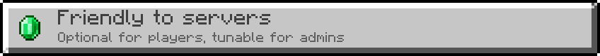 Friendly to servers