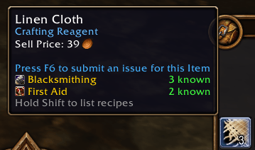 Known Recipes