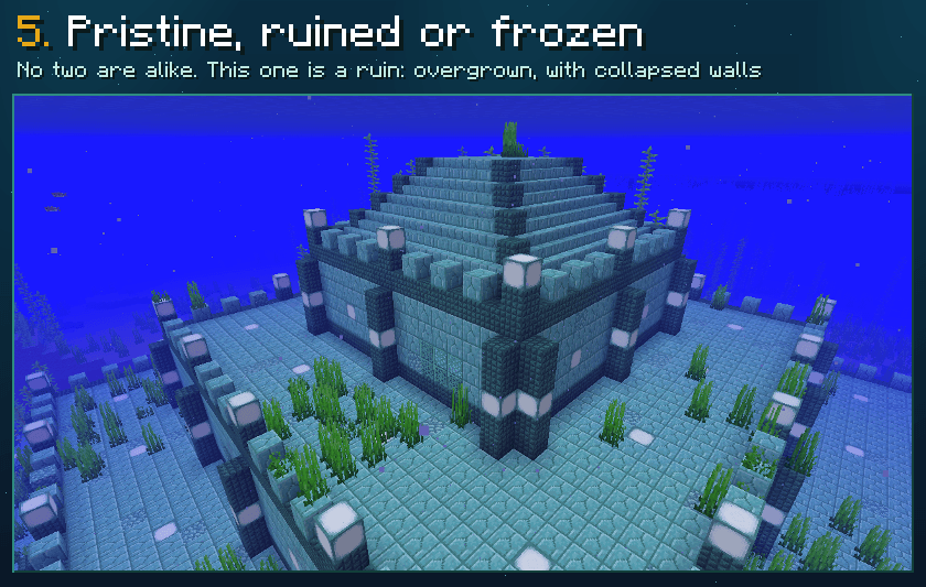 5. Pristine, ruined or frozen