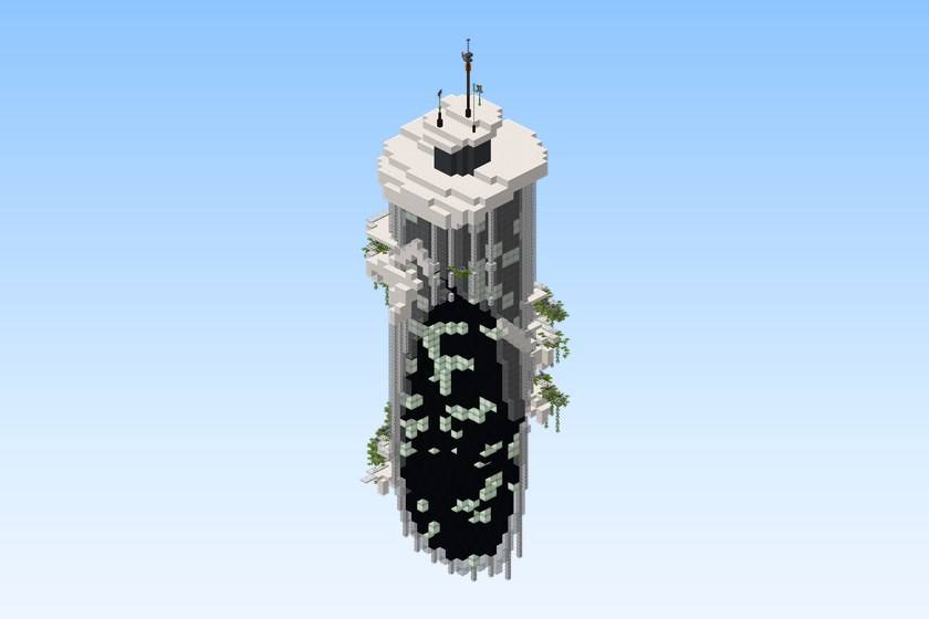 Alien Black White Observation Tower