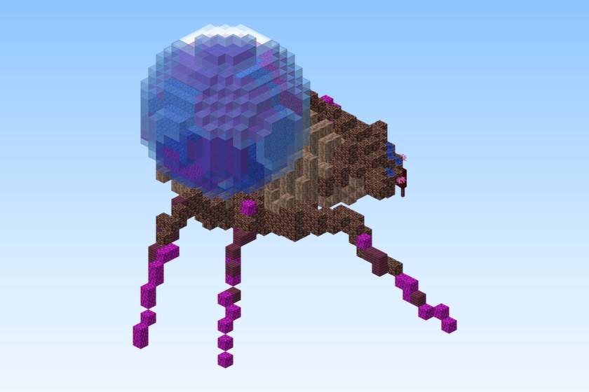 Alien Bubble Spider Blue