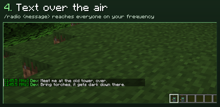 Text over the air