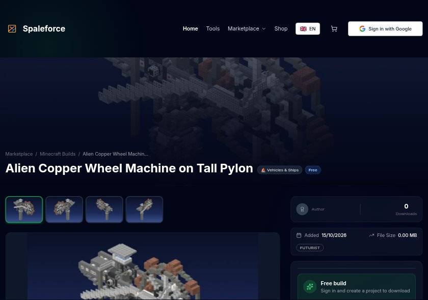 Original Spaleforce page of this build
