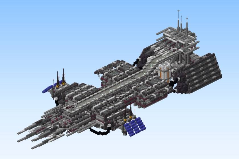 Alien Dark Needle Battleship