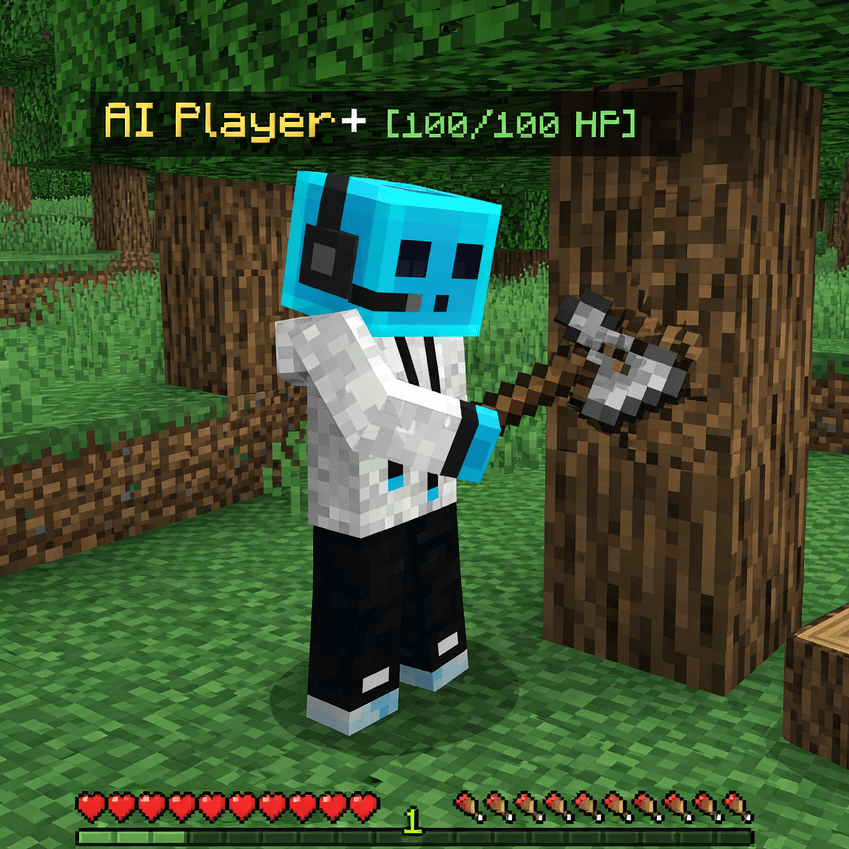 AI Player Plus — Minecraft Bedrock addon, screenshot 1