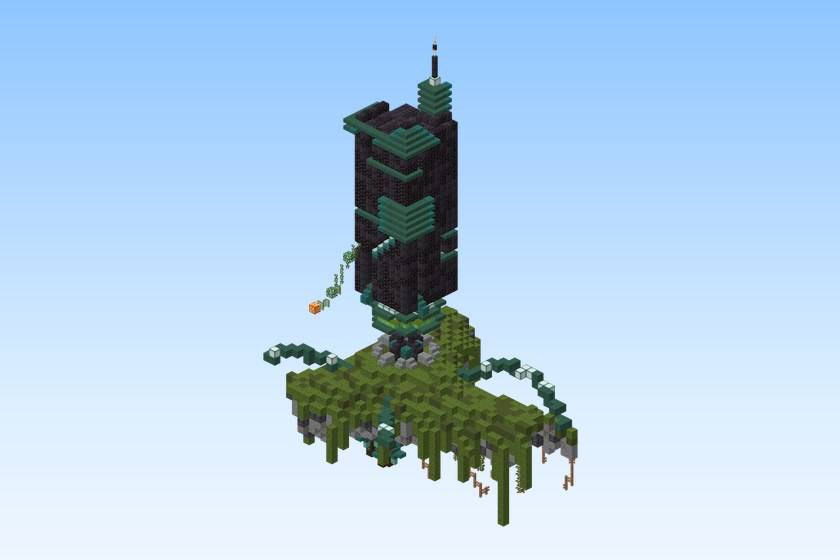 Alien Dark Tower on Mossy Island