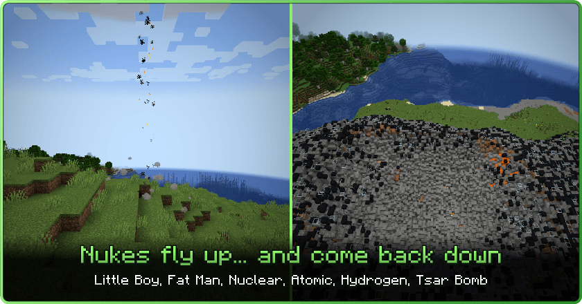 Nukes fly up and come back down