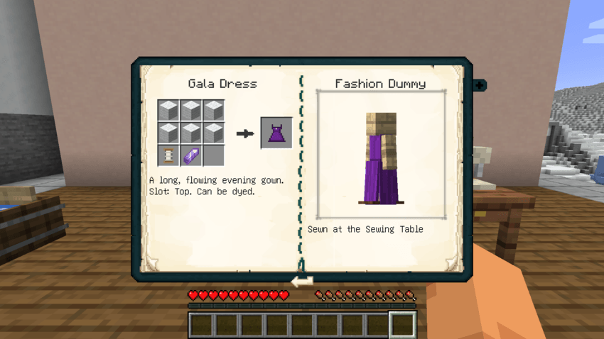 A garment's page