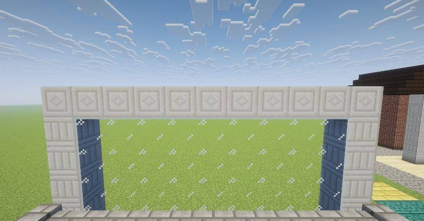One framed glass window with connected textures