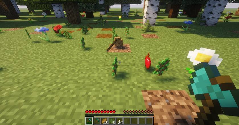 Every log lands at the stump