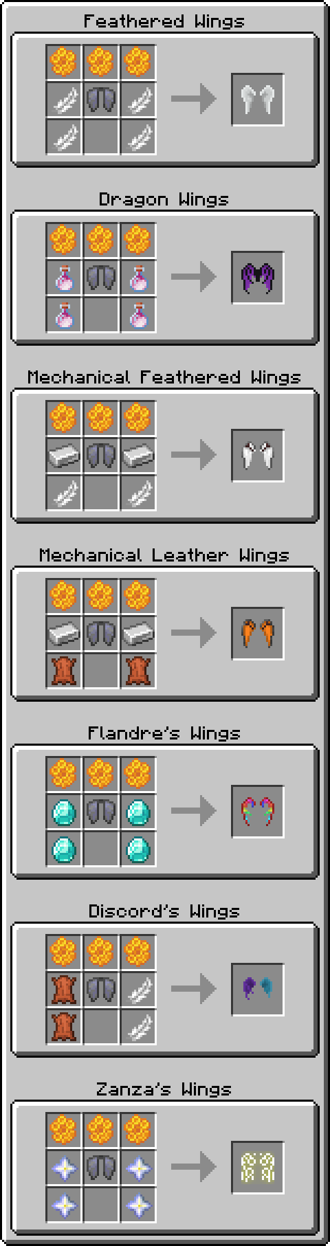 Crafting Recipes