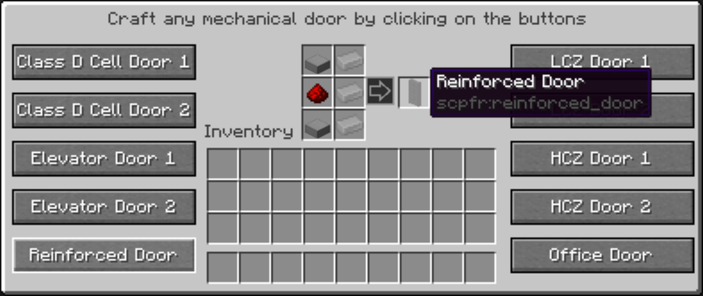 Reinforced Door Recipe