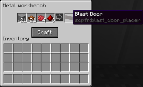 Blast Door Recipe