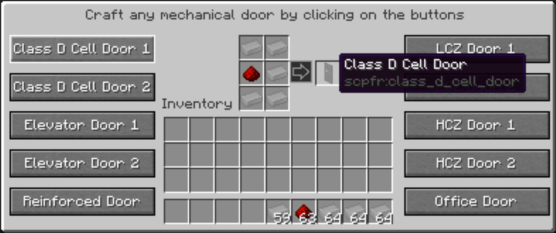 Mechanical Doors Recipe