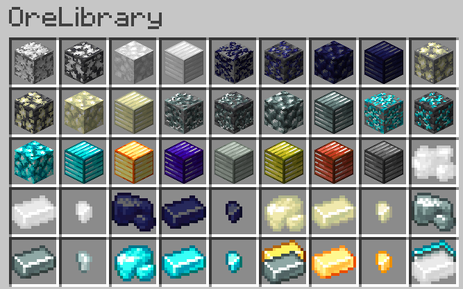 OreLibrary creative tab